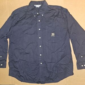 Notre Dame Champion Dark Blue Casual Button-Down Shirt